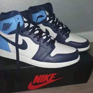 Nike Air Jordan 1 Retro High OG Obsidian Blue Sail